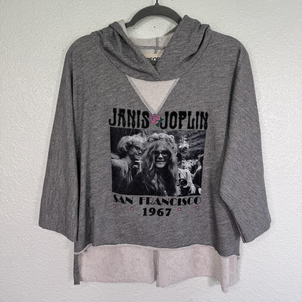 People Of Leisure Janis Joplin Hoodie Women Medium San Francisco Graphic Sweater
